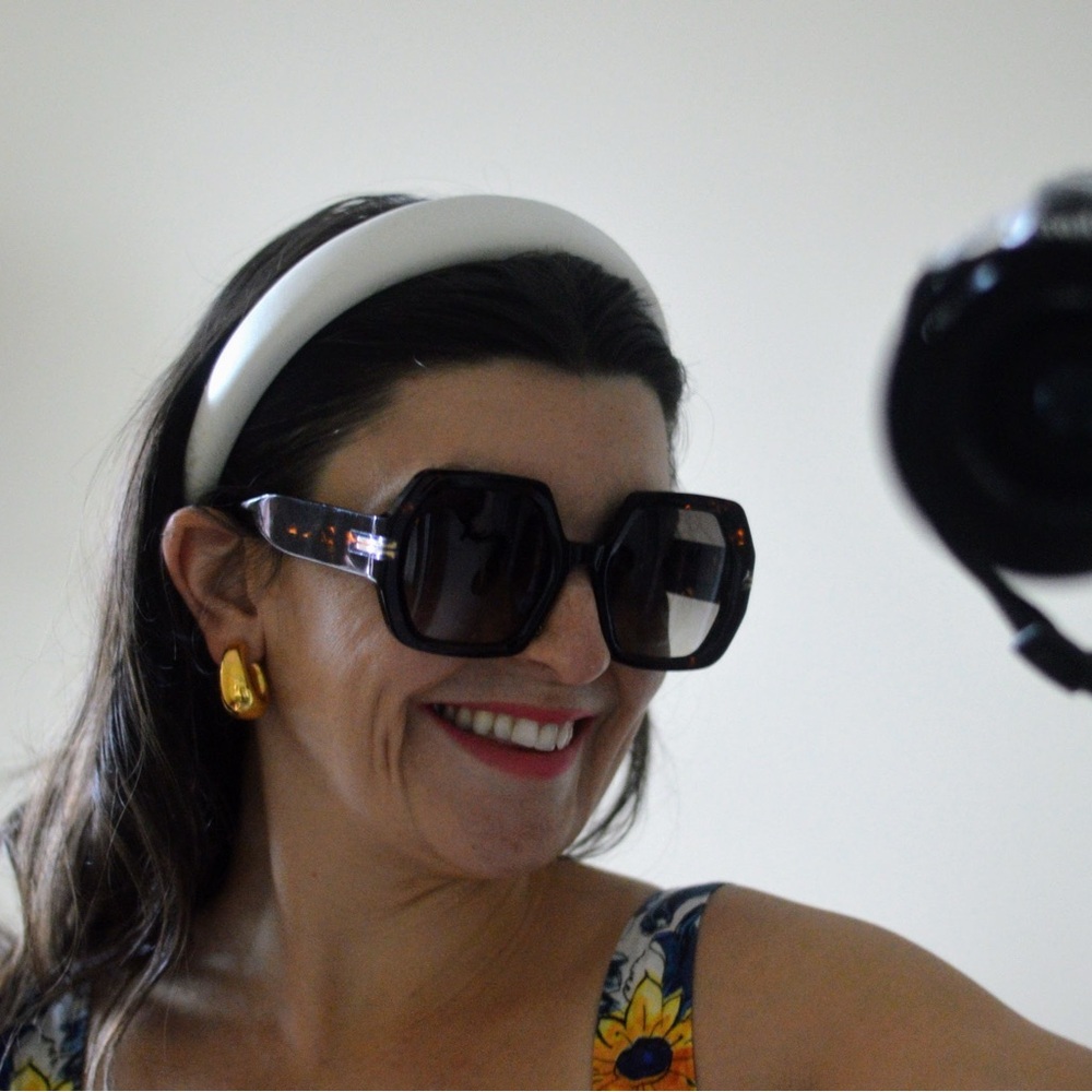 Marc Jacobs tortoise shell hexagon sun glasses